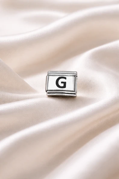 G Harf Charm , Çelik Bileklik Aksesuarı , Kişiye Özel Harf Modülü , Şık & Tasarım ürün görseli 1