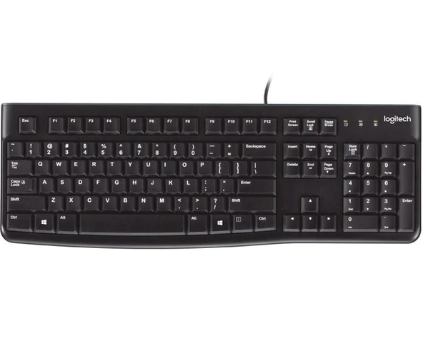 K120 Q Usb Kablolu Klavye Si̇yah 920-002505 - Resim 2