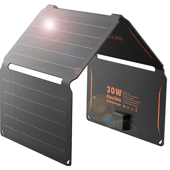 Flexsolar E30 Taşinabi̇li̇r Güneş Paneli̇ 30W ürün görseli 1