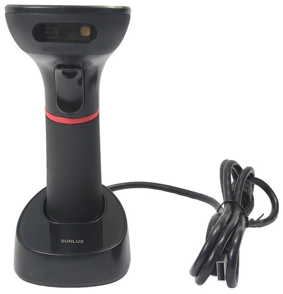 Sunlux Xl-9610 2D Karekod Kablosuz Usb Barkod Okuyucu + Cradle - Resim 2