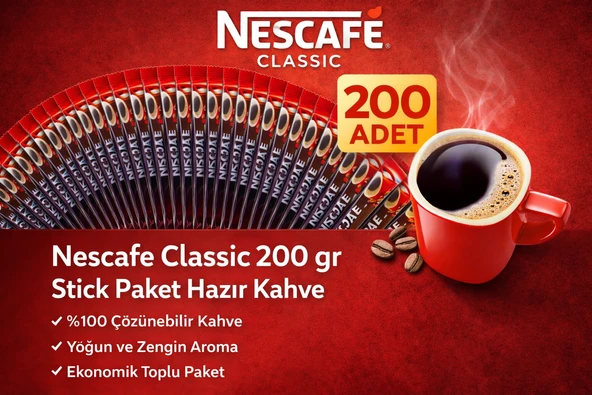Kahve 2 Gr Stick Hazır Kahve 200 Adet Çözünebilir Yoğun Aromalı Ekonomik Paket ürün görseli 1