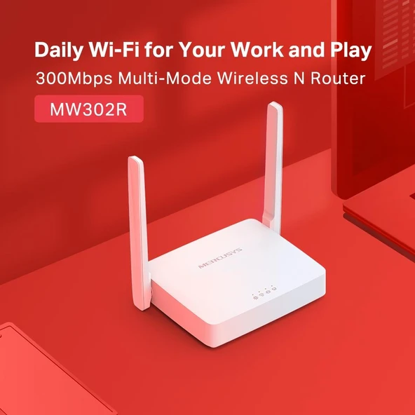 Tp-Link Mercusys Mw302R 300Mbps Wifi N Router - Resim 2
