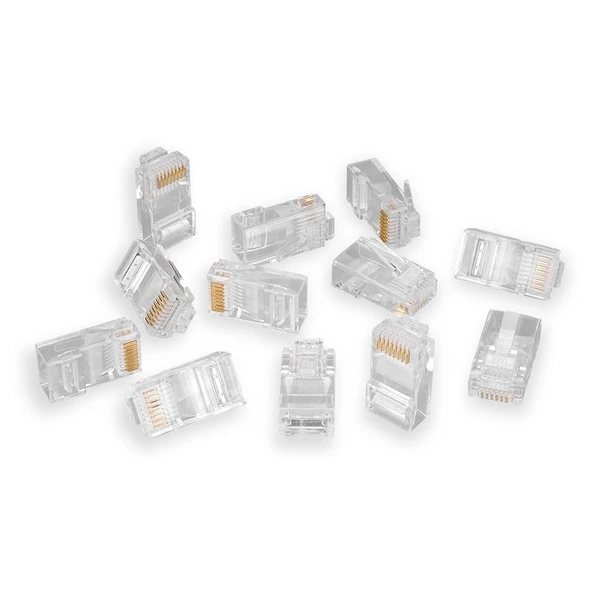 S-Link Sl-Cob8P Rj-45 Konnektör 100 Lü Paket ürün görseli 1