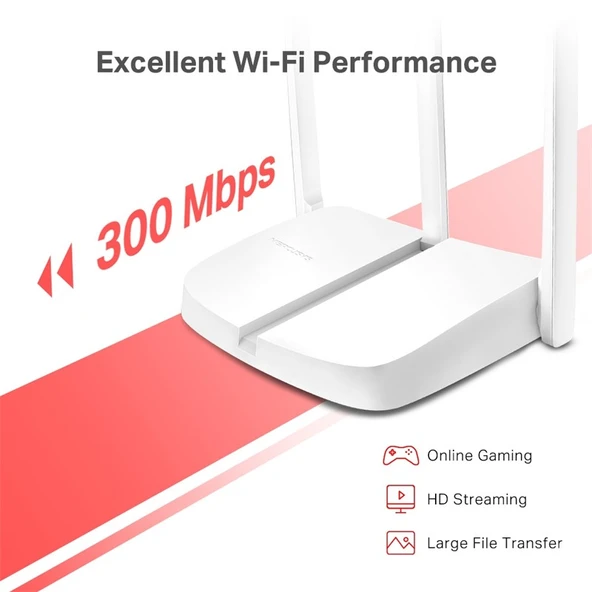 Tp-Link Mercusys Mw306R 300Mbps Wifi N Router - Resim 3