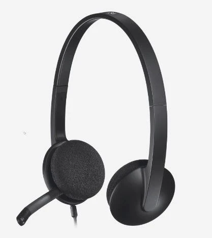 H340 Usb Si̇yah Kulaklik 981-000475 ürün görseli 1