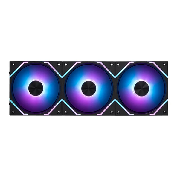 Mpg Ez120 Argb-3B Argb 120Mm Manyeti̇k Si̇yah 3'Lü Kasa Fani ürün görseli 1