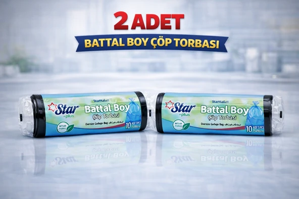 Standart Battal Boy Atık Poşeti 75X90 Cm 10Lu Dayanıklı Büyük Boy Atık Torbası 2 Adet ürün görseli 1