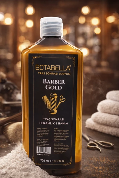 Botabella Barber Gold Tıraş Sonrası Losyon 700 Ml Erkek After Shave Ferahlatıcı Bakım Losyonu ürün görseli 1
