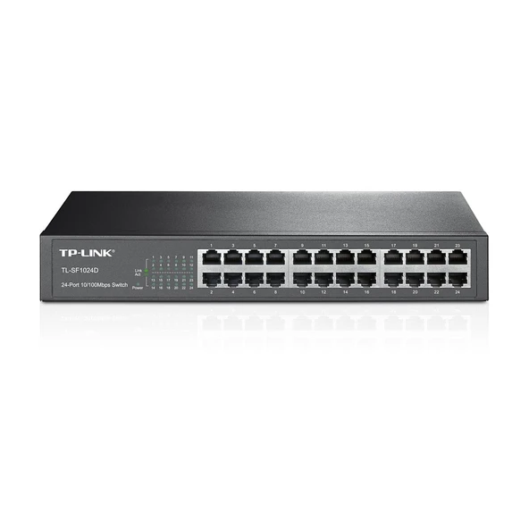Tp-Link Tl-Sf1024D 24 Port 10/100 Metal Kasa Rackmount Switch ürün görseli 1