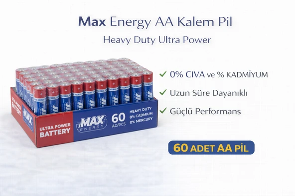 Aa Kalem Pil 1.5V R6 Heavy Duty Power 4Lü 15 Paket ürün görseli 1
