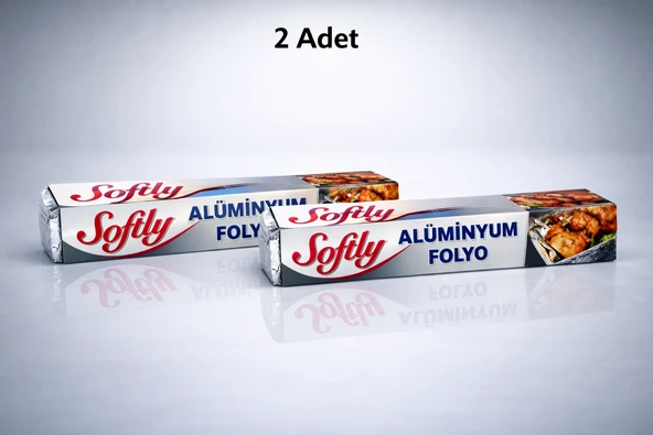 Softy Alüminyum Folyo 3,5 Metre Mutfak Folyosu Isıya Dayanıklı Gıda Saklama Fırın Folyosu 2 Adet ürün görseli 1