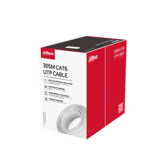 Dahua Dh-Pfm920I-6Un-C U/Utp 305 Metre 23Awg Bakir Beyaz Renk Cat6 Kablo ürün görseli 1