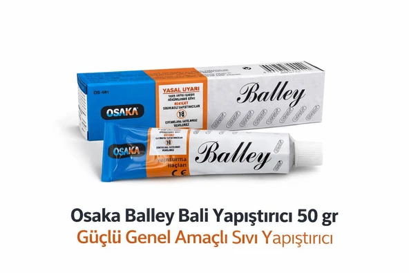 Osaka Balley Bali Yapıştırıcı 50 Gr Güçlü Genel Amaçlı Sıvı Yapıştırıcı 1 Adet ürün görseli 1