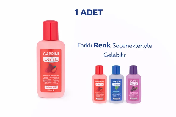 Gabrini Oje Sil Besleyici Aseton 125 Ml Oje Çıkarıcı 1 Adet ürün görseli 1