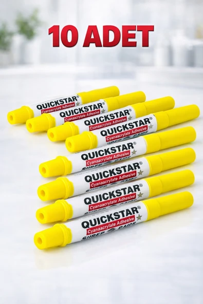 Quickstar Japon Yapıştırıcı 3G Süper Glue Siyanoakrilat Hızlı Yapıştırıcı 10 Adet ürün görseli 1