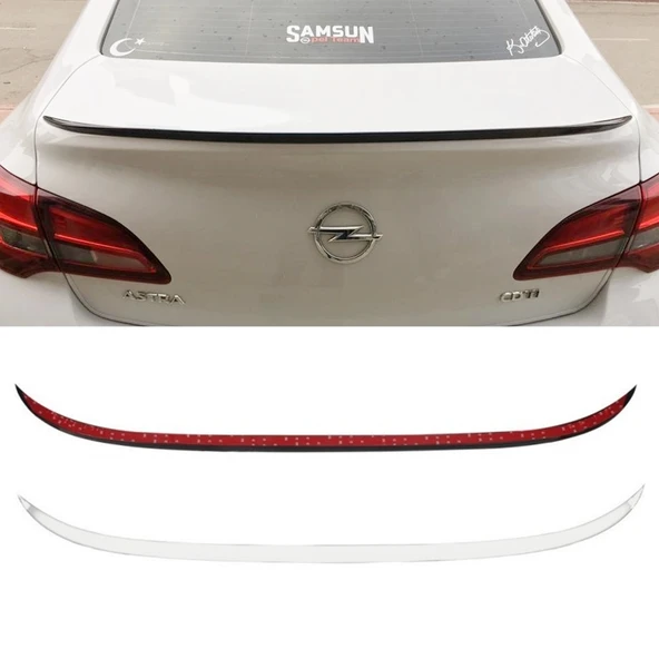 Opel Astra J Bagaj Çıtası Spoiler Parlak Beyaz 120Cm ürün görseli 1