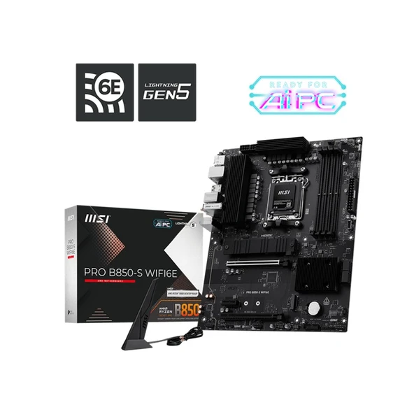B850-S Wifi6E Ddr5 8200Mt/S 1Xhdmi 1Xdp 2Xm.2 Am5 Atx (Amd Am5 9000/8000/7000 Seri̇leri̇ İle Uyumlu) ürün görseli 1