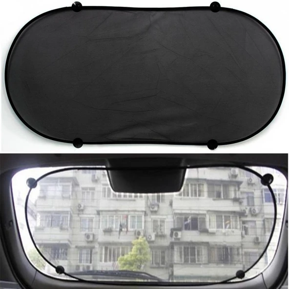Arka Cam Vantuzlu Oto Güneşlik Perde 50X100Cm ürün görseli 1