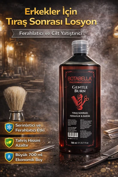 Botabella Gentle Burn Tıraş Sonrası Losyon 700 Ml Erkek After Shave Ferahlatıcı Bakım Losyonu ürün görseli 1