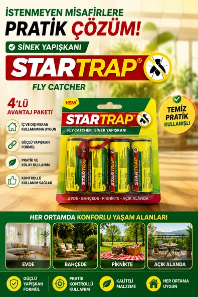 Fly Catcher Sinek Yapışkanı İç Dış Mekan Kullanımına Uygun ürün görseli 1