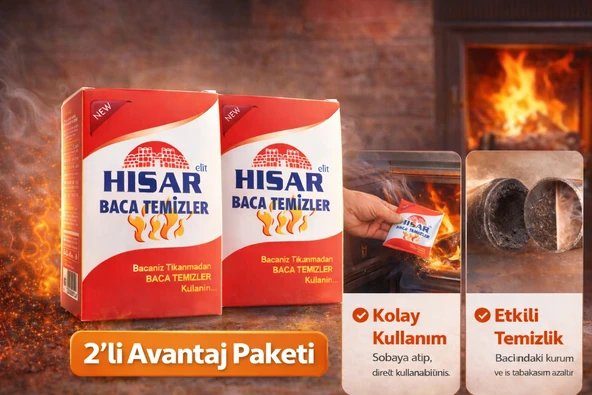 Hisar Elit Baca Temizleyici Soba Şömine İçin Kurum Temizleme Ürünü 2 Adet ürün görseli 1