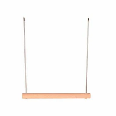 Ahşap Metal Askılı Trapez Kuş Tüneği 12X13 Cm ürün görseli 1