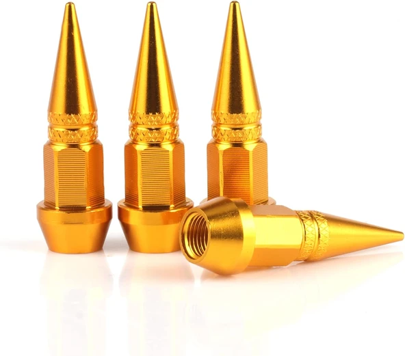 Alüminyum Sivri Sibop Kapağı Gold 4'Lü 45Mm ürün görseli 1