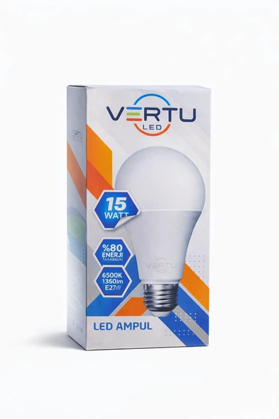 Led Ampul 15 Watt Beyaz Işık 6500K Yüksek Lümen E27 Duy Tasarruflu ürün görseli 1