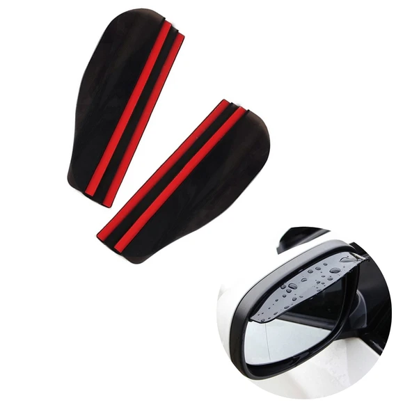 Yan Dikiz Ayna Yağmur Koruyucu Siperlik Şemsiye Siyah ürün görseli 1
