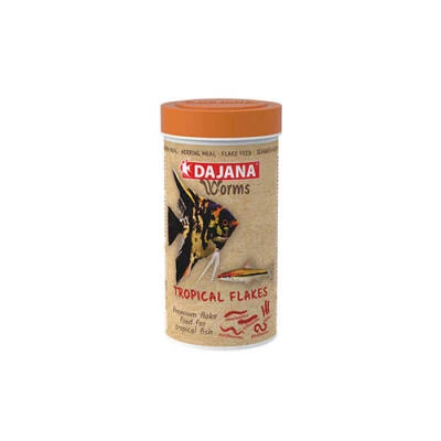 Worms Tropical Flakes Akvaryum Balık Yemi 250 Ml 45 Gr ürün görseli 1