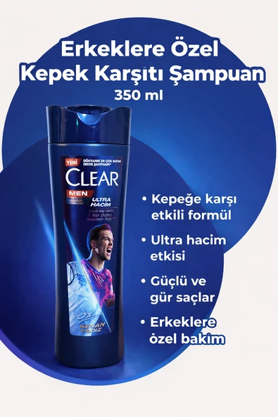 Erkeklere Özel Kepek Karşıtı Şampuan Hacim Etkili Güçlü Saç Derisi Temizliği 350 Ml ürün görseli 1