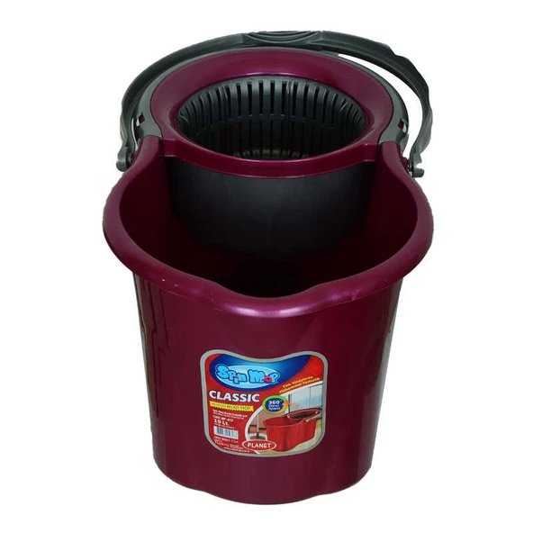 Spin Mop Temizlik Seti 360 Derece Döner Başlıklı Kova+Mop+Paspas+Sap Karışık Renk ürün görseli 1