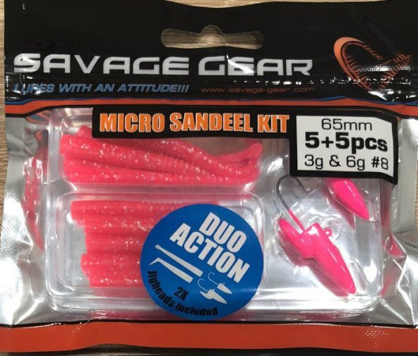 Savage gear Lrf Micro Sandeel Kit 12 Adet(1+1.5+5) Suni Yem Pink ürün görseli 1