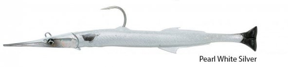 Savage gear Needlefish Pulsetail 2+1 30 cm 105g Suni Yem Pearl White Silver ürün görseli 1