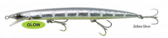 Savage gear Jerk Minnow 175 mm 29 gr Sınkıng Suni Yem Zebra Glow ürün görseli 1