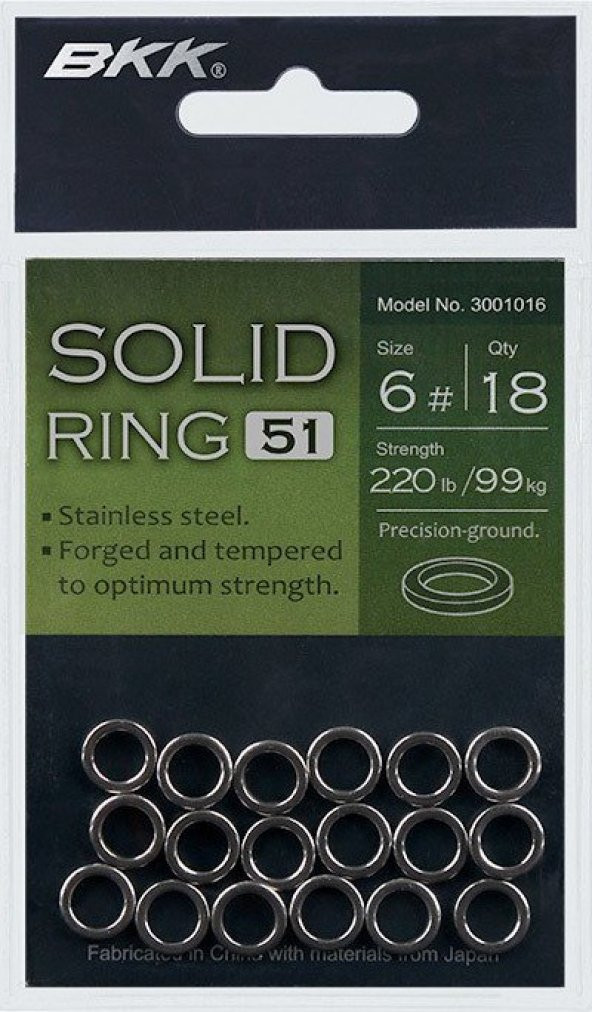 BKK Solid Ring-51 8 14 Pcs - Resim 2