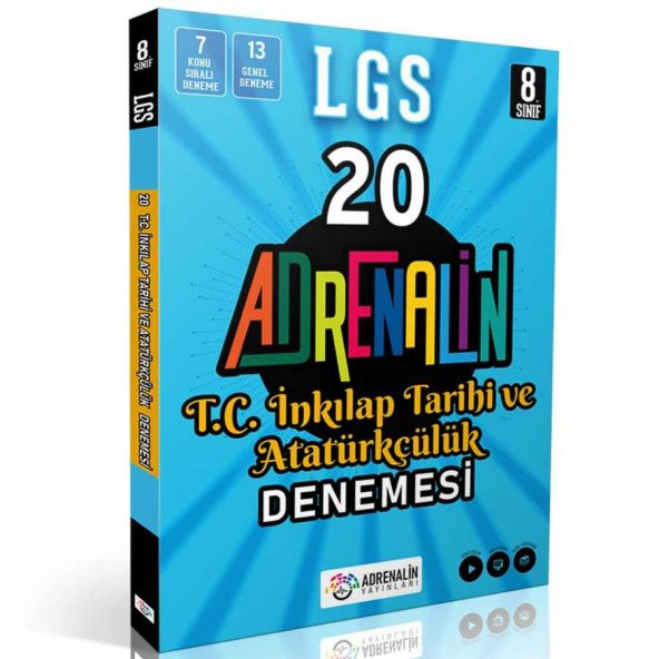 Adrenalin 8.Sınıf İnkılap Tarihi 20li Branş Denemesi ürün görseli 1