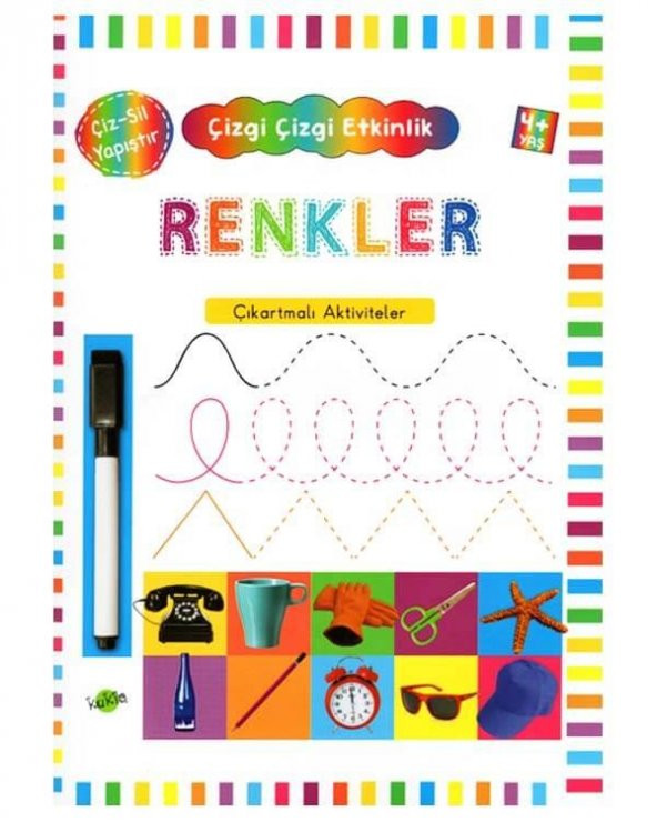 Çizgi Çizgi Etkinlik Renkler 4 Yaş ürün görseli 1
