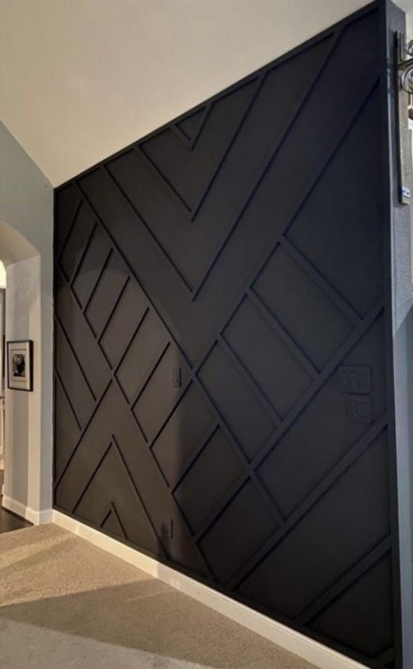 Renkli Duvarlar Boyanabilir Beyaz Düz Duvar Çıtası Dekoratif 4 cm x 240 cm 4 Adet ürün görseli 1