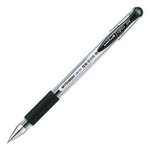 Uni-Ball Um-151 Roller Kalem Signo Dx Jel Bilye Uç 0.38 Mm Siyah (12 Li Kutu) ürün görseli 1