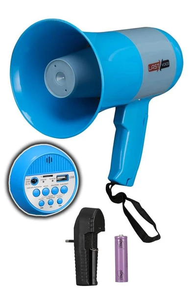 Lastvoice 50 Watt Megafon Sirenli Usb'li Şarjlı (MGF-50) ürün görseli 1