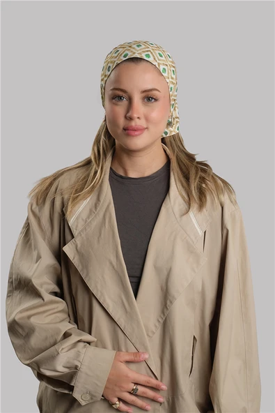 Bej Pratik Hazır Geçmeli Buff Bandana Sandy Desenli Boru Bone 2417_12 ürün görseli 1