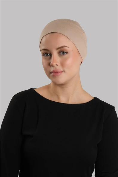 Bej Pratik Hazır Geçmeli İç Bone Viskon Fileli Nefes Alabilen 3014_12 ürün görseli 1