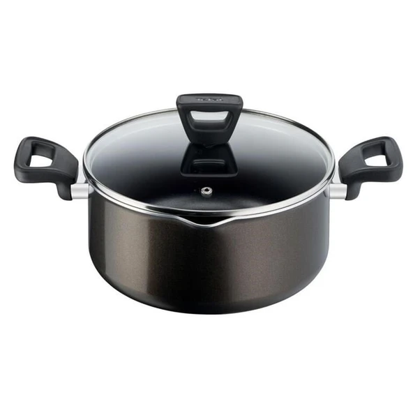 TEFAL Titanyum 1X XL Difüzyon Tabanlı Derin Tencere - 24 cm ürün görseli 1