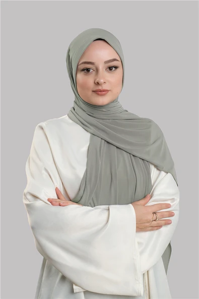 Koyu Gri Pratik Hazır Geçmeli Şal Sandy Önü Süngerli 2412_23 ürün görseli 1