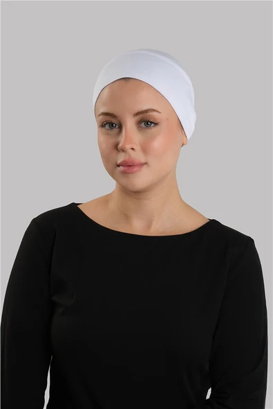 Beyaz Pratik Hazır Geçmeli İç Bone Viskon Fileli Nefes Alabilen 3014_42 ürün görseli 1