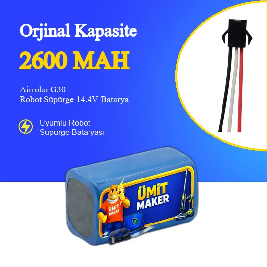 Airrobo G30 Robot Süpürge 2600 mAh Batarya ürün görseli 1