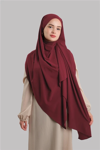 Bordo Düz Klasik Şal İtalyan Dikişli Relax Kumaş Sade 202128_16 ürün görseli 1