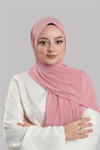 Pembe Pratik Hazır Geçmeli Şal Sandy Önü Süngerli 2412_04 ürün görseli 1