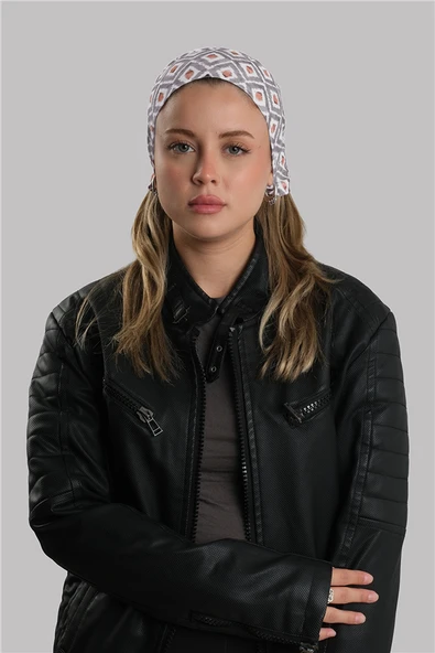 Gri Pratik Hazır Geçmeli Buff Bandana Sandy Desenli Boru Bone 2417_15 ürün görseli 1